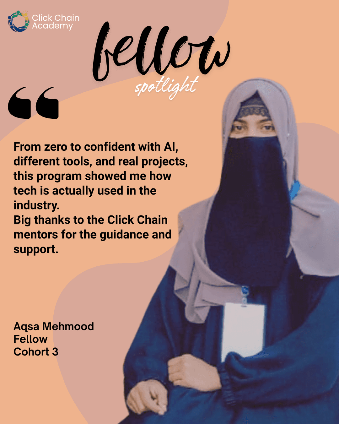 Aqsa Mehmood — Fellow · Cohort 3